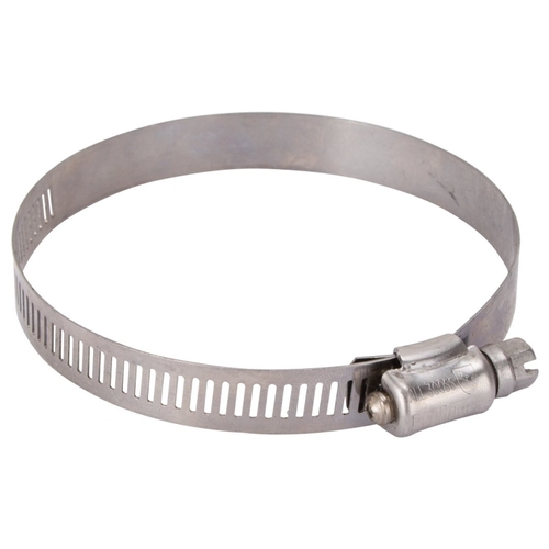 Interlocked Hose Clamp, Stainless Steel, Stainless Steel Chrome