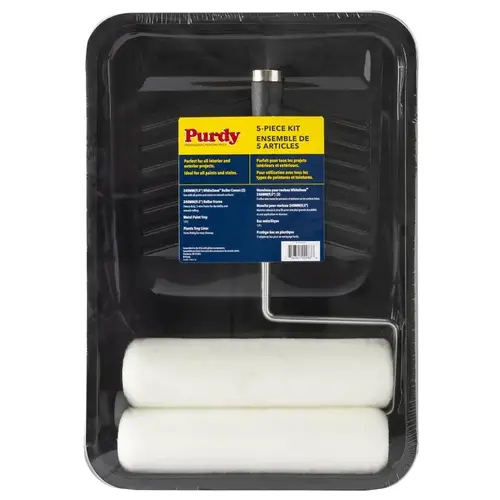 Paint Applicator Kit, Smooth, Textured Surface, 5-Piece