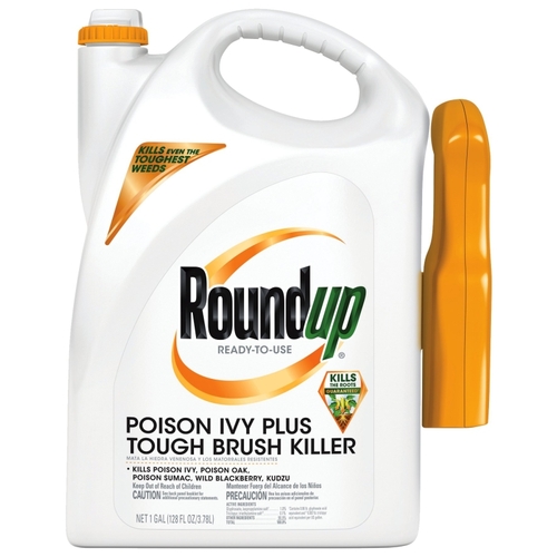 Poison Ivy Plus Tough Brush Killer, Liquid, Spray Application, 1 gal Bottle