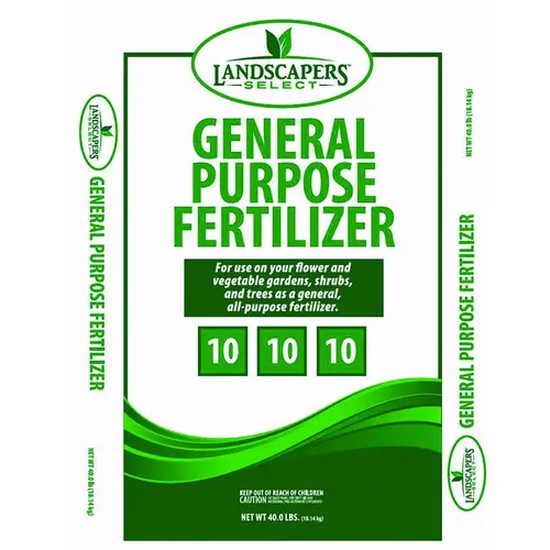 Lawn and Garden Fertilizer, 40 lb Bag, 10-10-10 N-P-K Ratio