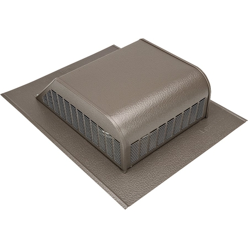 ol Static Vent, 16 in OAW, 50 sq-in Net Free Ventilating Area, Aluminum, Weathered Bronze - pack of 6