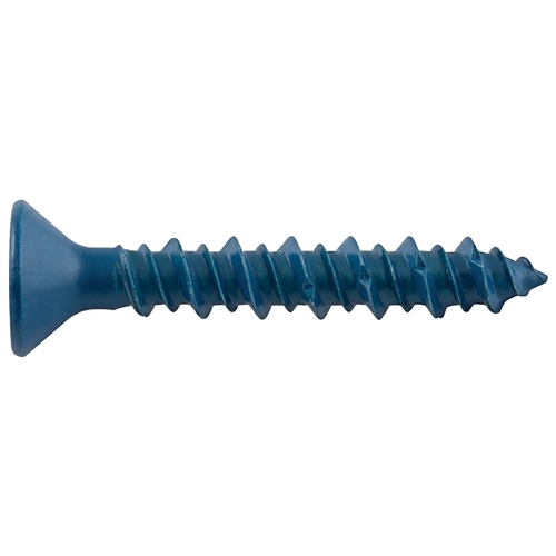 UltraCon+ Series Concrete Screw Anchor, 3/16 in Dia, 1-1/4 in L, Carbon Steel, Zinc Stalgard - pack of 100