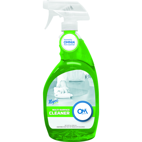 NYCO PRODUCTS COMPANY OM104-QPS9 Cleaner, 1 qt Spray Bottle, Liquid, Spicy Sandalwood, Green