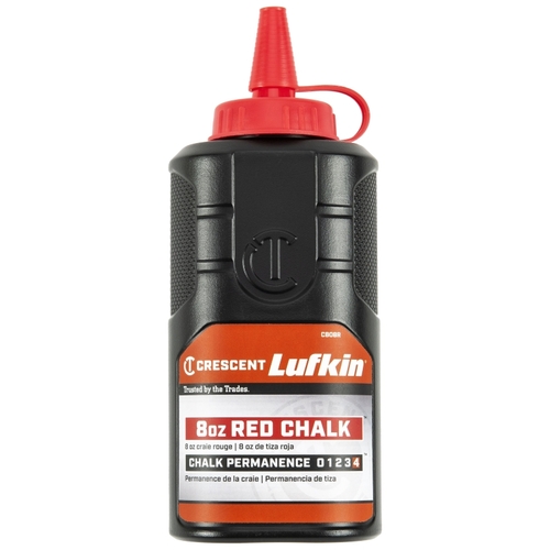 Crescent CB08R Chalk Refill, Red, 8 oz Bottle