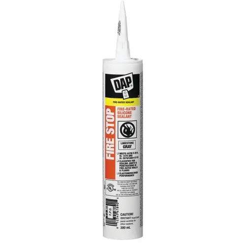 Silicone Sealant, Light Gray, -29 to 50 deg C, 300 mL Cartridge