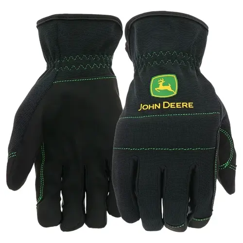 John Deere JD86021-XL GLOVE SYN PALM SPNDX BK BLK XL Pair