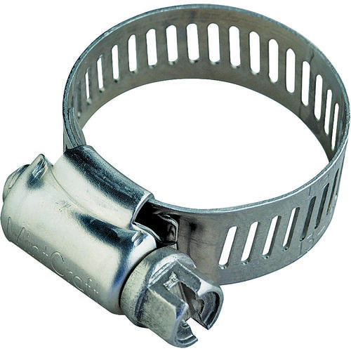 Interlocked Hose Clamp, Stainless Steel, Stainless Steel Chrome