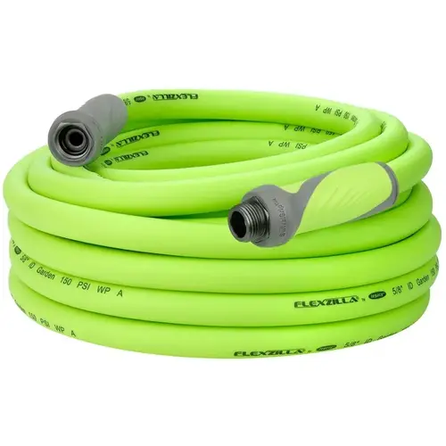 Flexzilla HFZG550YWS-CA SwivelGrip HFZG550YWS-N Garden Hose, 5/8 in, 50 ft L, GHT, Polymer, Green