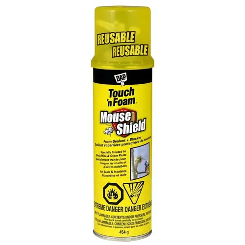 Home Seal Minimum Expanding Sealant, Amber, 30 to 120 deg F, 12 oz Aerosol Can