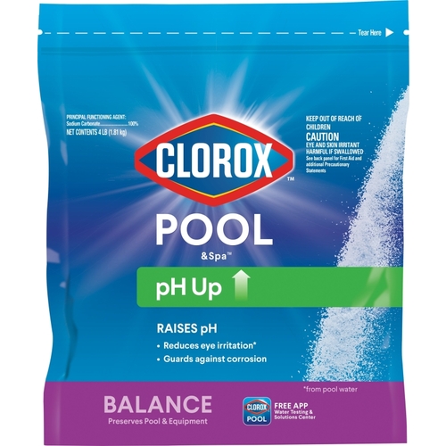 CLOROX 12104CLX pH Up, Granular, White, 4 lb