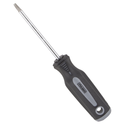 Screwdriver, S2 Drive, Square Drive, 8 in OAL, 4 in L Shank Satin Chrome Plated