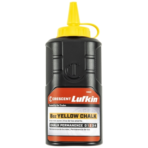 Chalk Refill, Yellow, 8 oz Bottle