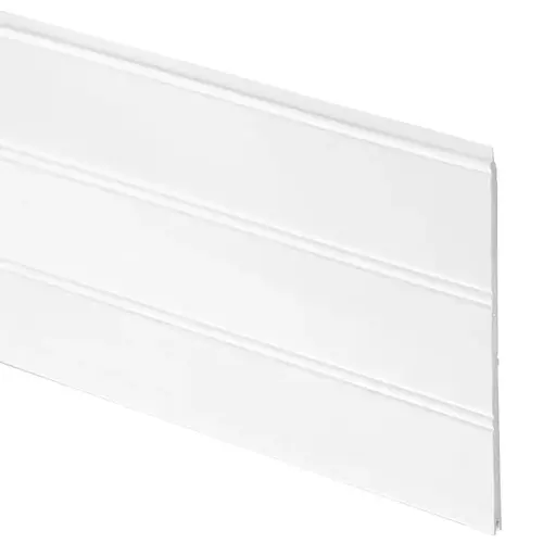 004 Series Reversible Beaded Plank, 96 in L, 7-1/2 in W, PVC, White - pack of 10