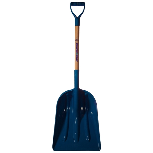 Mount Waldo Plastics 12GSWB Scoop Shovel, 12 in W Blade, Ash Handle
