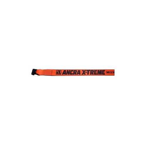 Winch Strap with Flat Hook, 4 in W, 30 ft L, 5400 lb Working Load, Polyester, Orange