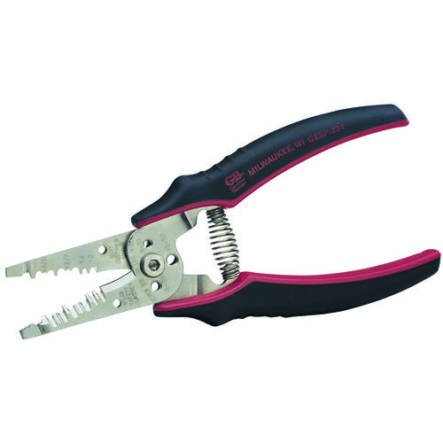 GB GESP-224 Wire Stripper, 12 to 14 AWG Wire, 12/2 to 14/2 AWG Stripping, 7-1/4 in OAL, Cushion-Grip Handle