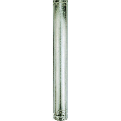 AmeriVent 6E24 Type B Gas Vent Pipe, 6 in OD, 24 in L, Aluminum/Galvanized Steel