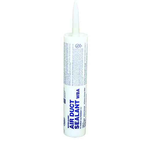 Duct Sealant/Mastic, Liquid, Cream, 10.5 oz Tube