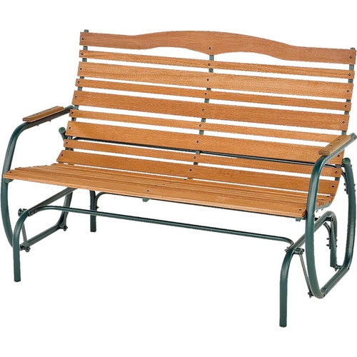 Jack Post CG-44Z Double Glider Bench, 75-1/4 in W, 35-1/2 in D, 36-3/4 in H, 500 lb Seating, Steel Frame