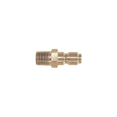 VALLEY INDUSTRIES PK-85300105 Plug, 3/8 in Connection, Quick Connect x MNPT, Steel, Plated