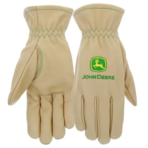 John Deere JD84014-WML GLOVE COWHIDE WTR RSTNT W M/L Pair