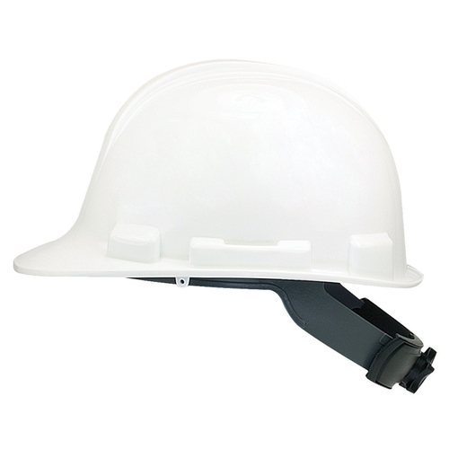 Safety Works SWX00346-01 SWX00346 Hard Hat, 4-Point Textile Suspension, HDPE Shell, White, Class: E
