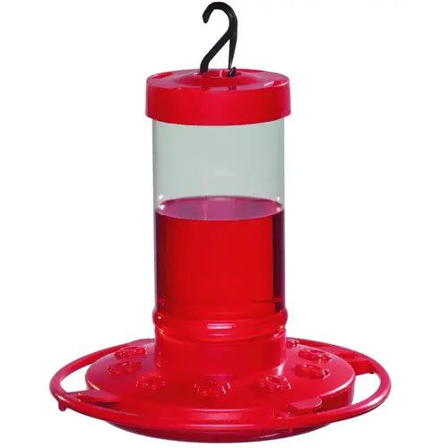 DAISY 993051-546 First Nature Bird Feeder, 16 oz, Plastic, Bright Red