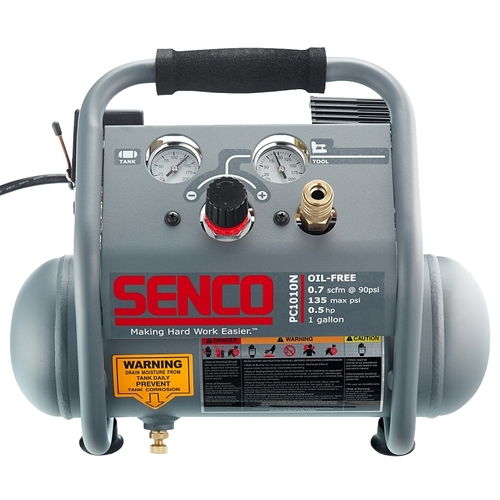 Trim Air Compressor with Control Panel, 1 gal Tank, 0.5 hp, 115 V, 135 psi Pressure, 0.7 scfm Air