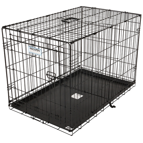 Aspen Pet 7011244/41276 41276/21944 Pet Kennel, 34 in OAL, 22 in OAW, 25 in OAH, Epoxy-Coated, Black