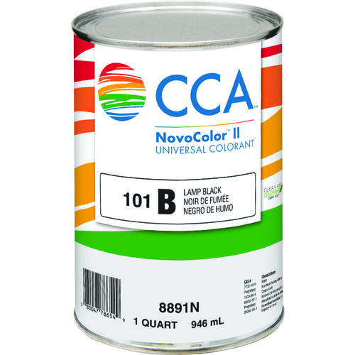 NovoColor II Series 076.00.005 Universal Colorant, Carbon Black, Liquid, 1 qt