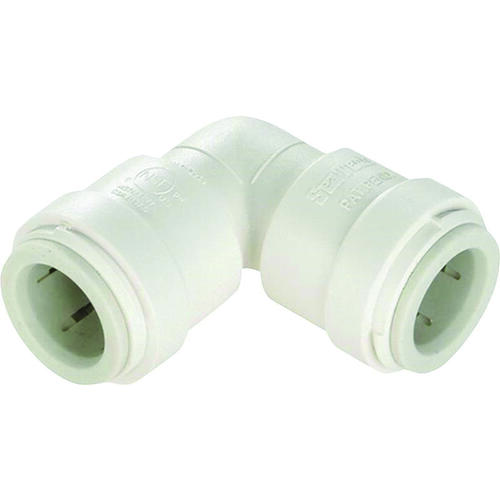 Union Pipe Elbow, 1 in, 90 deg Angle, Plastic, Off-White, 100 psi Pressure