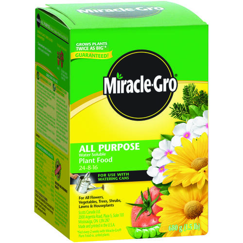 Miracle-Gro 2756810 All-Purpose Plant Food, 1.1 lb Bucket, Solid, 24-8-16 N-P-K Ratio
