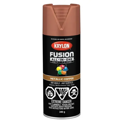 COLORmaxx General Purpose Paint, Metallic, Copper, 12 oz, Aerosol Can