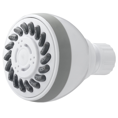 Fixmount Shower Head, 1.75 (6.6) 80 gpm (L/MIN) psi, 1/2-14 NPT Connection, Threaded, ABS, White