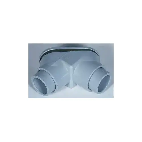 Conduit Elbow, 3/4 in, PVC, Gray