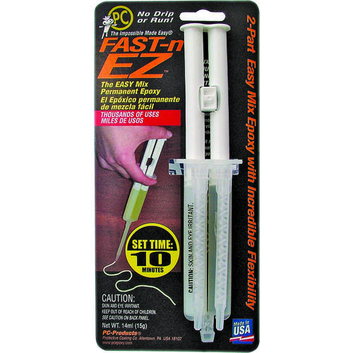 PROTECTIVE COATING CO 61411 PC-FAST-N EZ Epoxy Adhesive, Beige, Paste, 14 mL Syringe