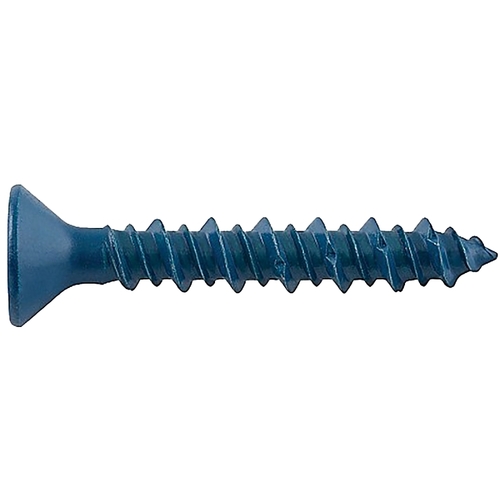 UltraCon+ Series Concrete Screw Anchor, 1/4 in Dia, 1-1/4 in L, Carbon Steel, Zinc Stalgard - pack of 100