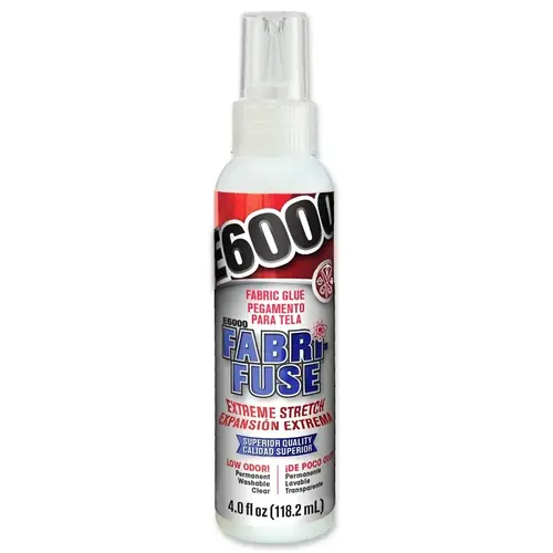 FABRI-FUSE Glue, Clear/Cloudy White, 4 fl-oz Bottle