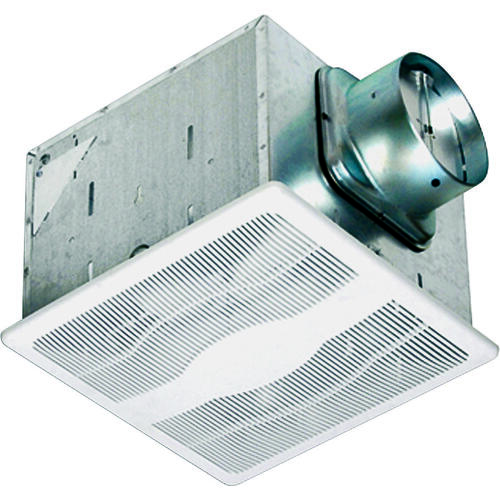 Air King E130S/ES130S Exhaust Fan, 12-3/4 in L, 12-7/8 in W, 0.3 A, 115/120 V, 1-Speed, 130 cfm Air, Steel