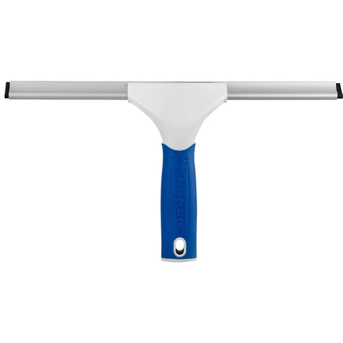 Window Glass and Surface Squeegee, 12 in Blade, Straight Blade, Rubber Blade