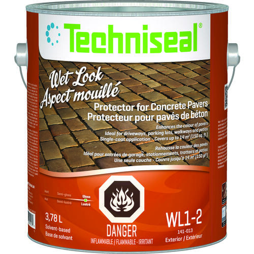 Techniseal 141-013 Concrete Paver Sealant, Clear, Liquid, 3.78 L
