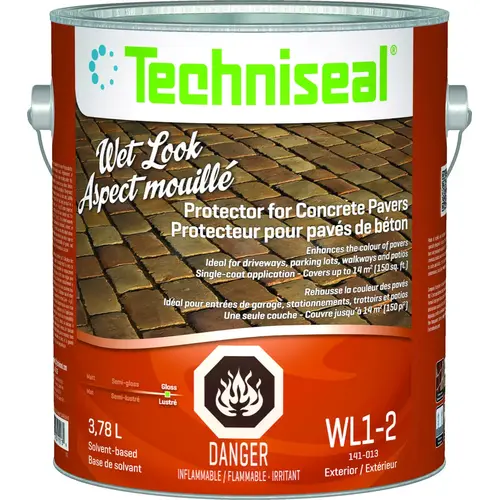 Concrete Paver Sealant, Clear, Liquid, 3.78 L