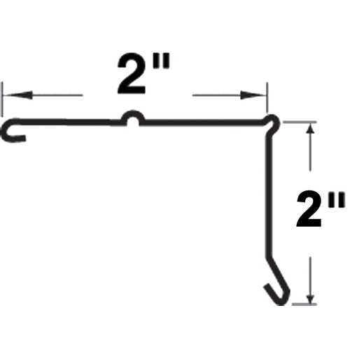 EDGE DRIP BRWN STEEL 2INX10FT - pack of 25