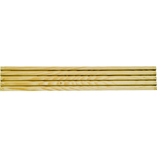 Moulding, 2-1/4 in W, Casing, Fluted Profile, Pine