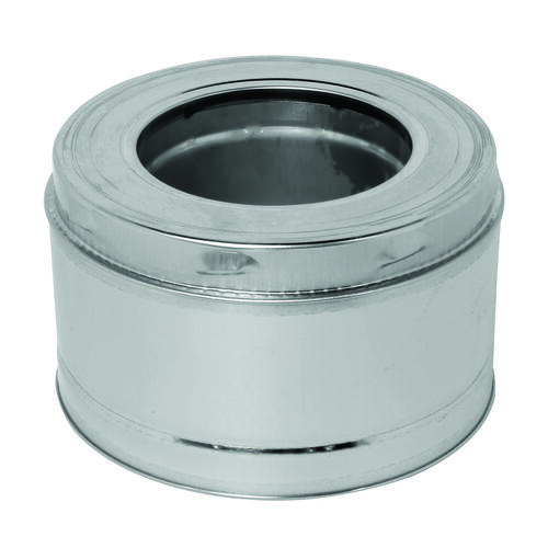 SELKIRK JM7S6 SuperVent 2100 Chimney Pipe, 11 in OD, 6 in L, Stainless Steel