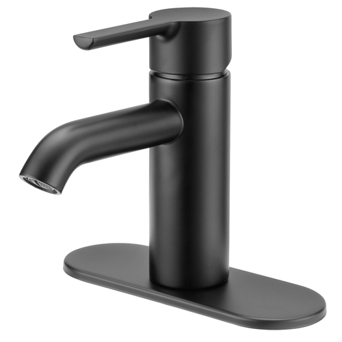 Faucet, 1.2 (4.5) 60 gpm (L/MIN) psi, 1-Faucet Handle, 1, 3-Faucet Hole, Cooper, Matte Black