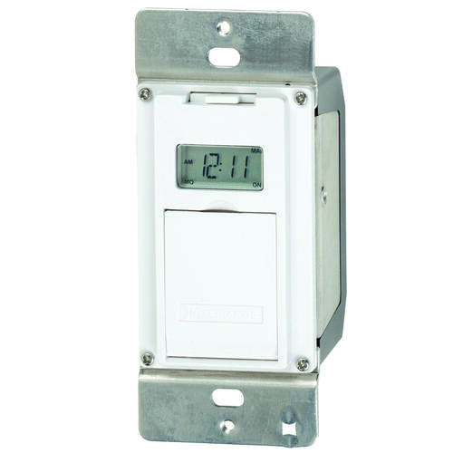 Intermatic EI500WC EI500 Electronic In Wall Timer, 15 A, 1 min Cycles, LCD Display, Wall Mounting