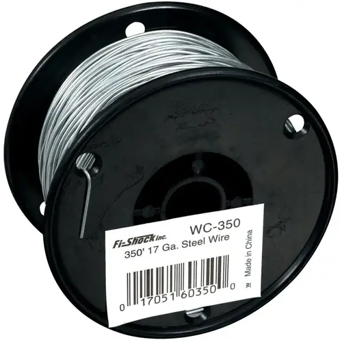 Zareba WC-350 Fence Wire, 17 ga Wire, Steel Conductor, 350 ft L