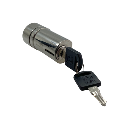 Polished Stainless UV Bond Tube Lock for Doors