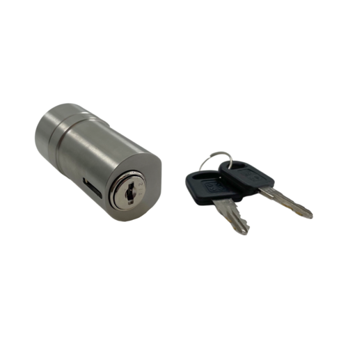 Brushed Stainless UV Bond Tube Lock for Doors